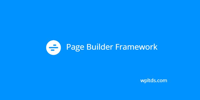 Page Builder Framework